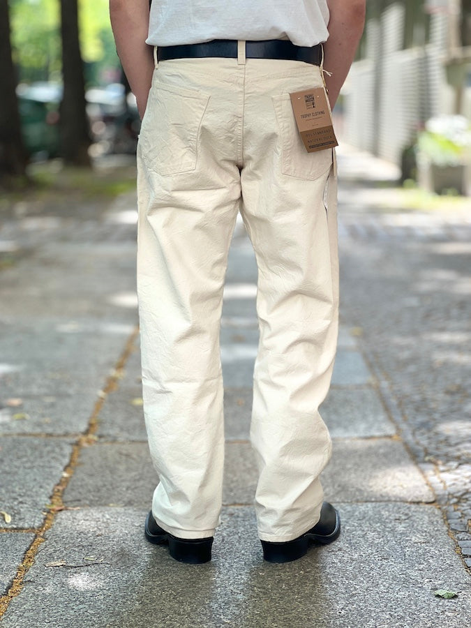 TROPHY CLOTHING - Lot.1805 - Standard Natural - 11oz Selvedge Duck - Wide Straight Cut