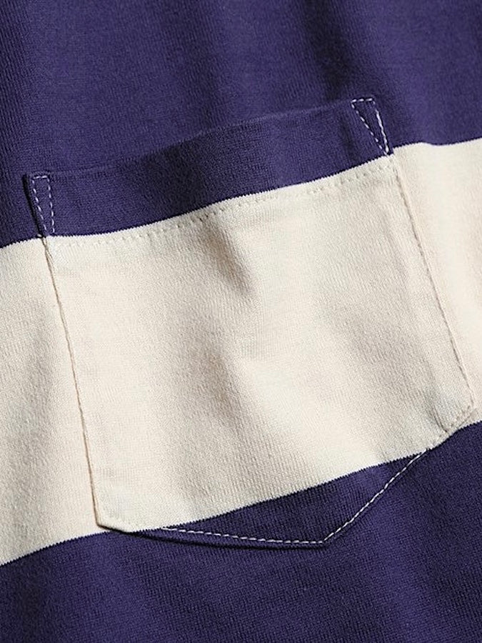 TROPHY CLOTHING - Pocket T-Shirt - WIDE BORDER - Volume Cotton - Purple