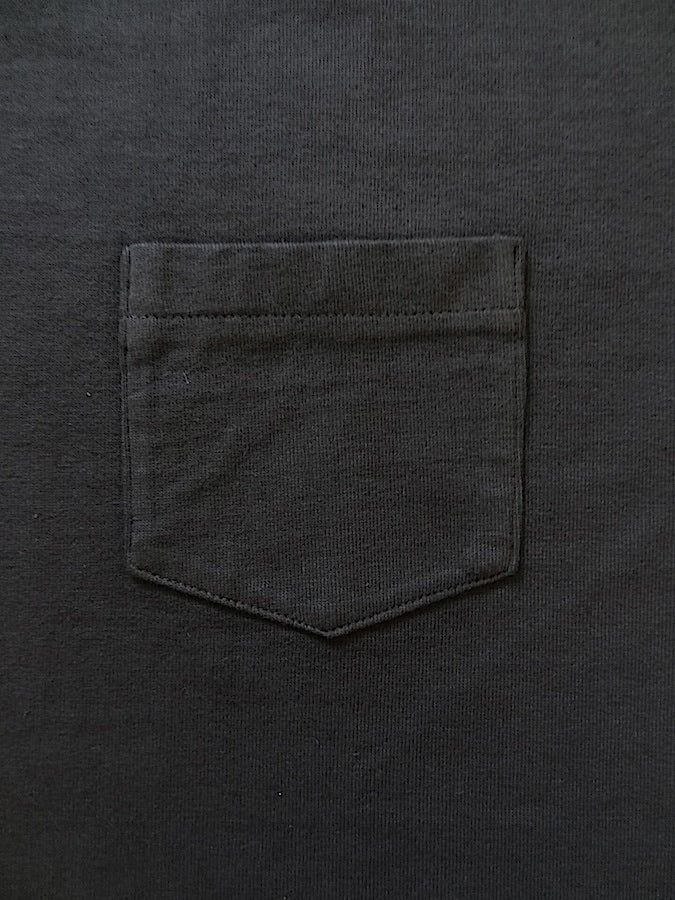 OD Pocket T-Shirt - TE-05 - Volume Cotton - Gun Black