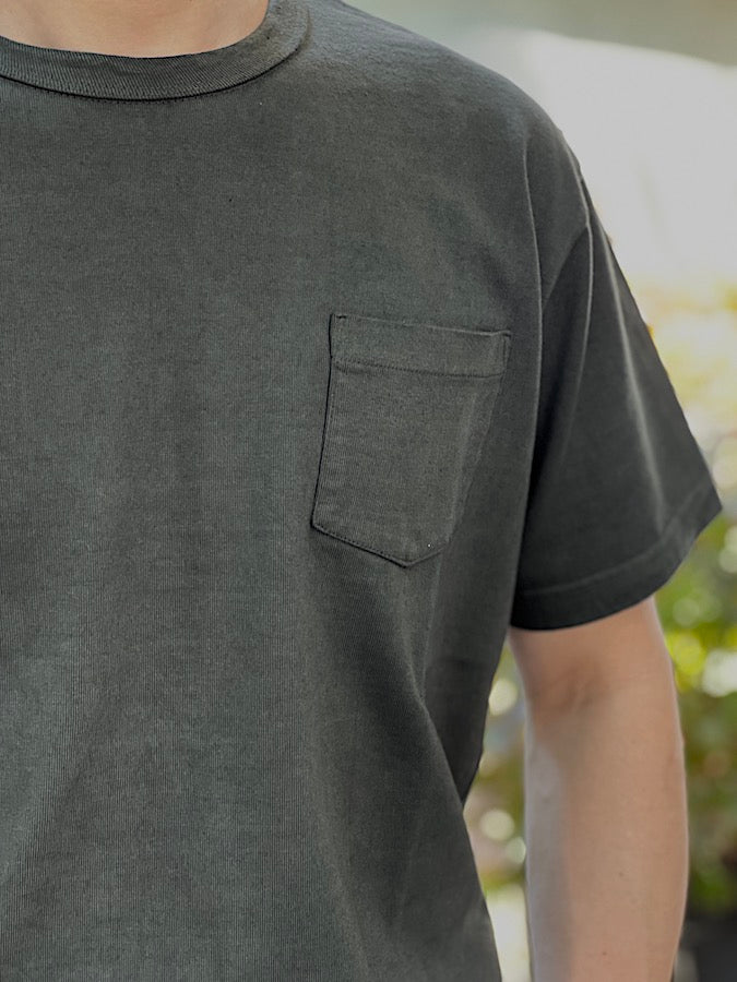 OD Pocket T-Shirt - TE-05 - Volume Cotton - Gun Black