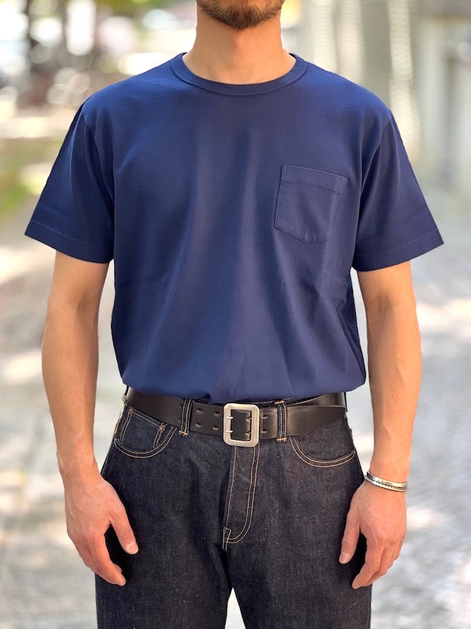 TROPHY CLOTHING - OD Pocket T-Shirt - Volume Cotton - Navy