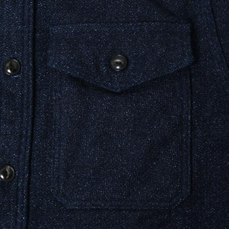 UES - 15.5oz Extra Heavy Flannel Shirt - Selvedge - Indigo 501953 - ONE OF THE HEAVIEST FLANNELS !
