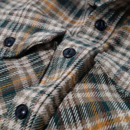 UES - 15.5oz Extra Heavy Flannel Shirt - Green 502053 - ONE OF THE HEAVIEST FLANNELS !