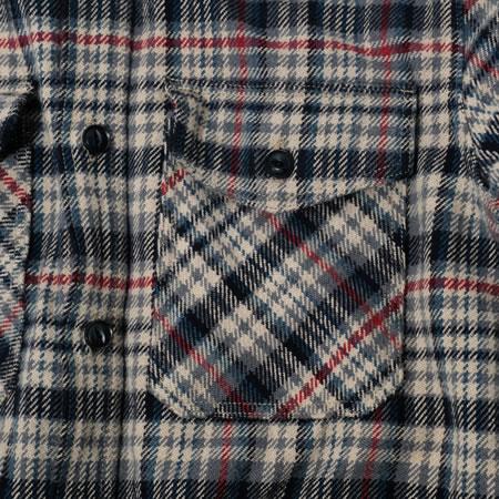 UES - 15.5oz Extra Heavy Flannel Shirt - Navy 502053 - ONE OF THE HEAVIEST FLANNELS !