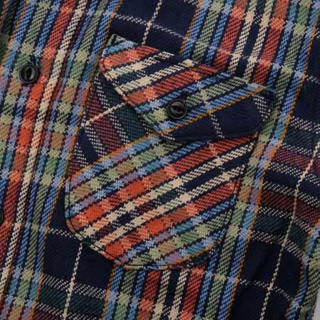 UES - 14.5oz Heavy Flannel Shirt - 502051 Navy