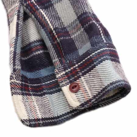 UES - 14.5oz Heavy Flannel Shirt - 502052 Navy
