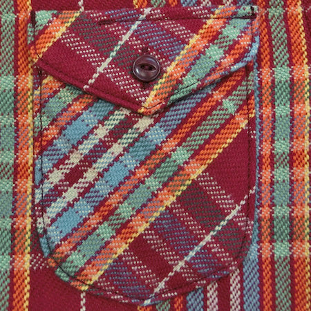 UES - 14.5oz Heavy Flannel Shirt - 502051 Red