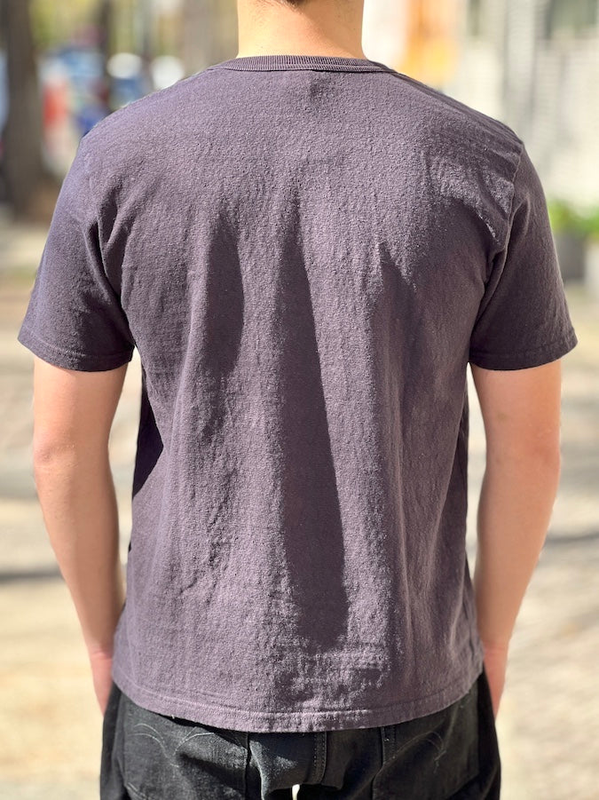 UES - NO.8 SLUB NEP SHORT SLEEVE T-SHIRT - Black