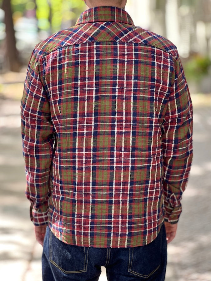 UES - 14.5oz Heavy Flannel Shirt - Slubby - 502553 Red