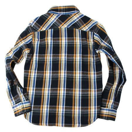 UES - 14.5oz Heavy Flannel Shirt - 502154_05 Navy
