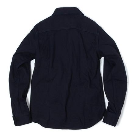 UES - 14.5oz Heavy Flannel Shirt - Selvedge - Indigo - 501655