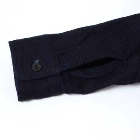 UES - 14.5oz Heavy Flannel Shirt - Selvedge - Indigo - 501655
