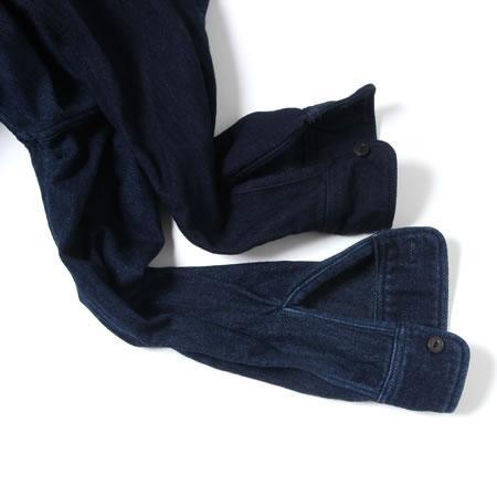 UES - 14.5oz Heavy Flannel Shirt - Selvedge - Indigo - 501655