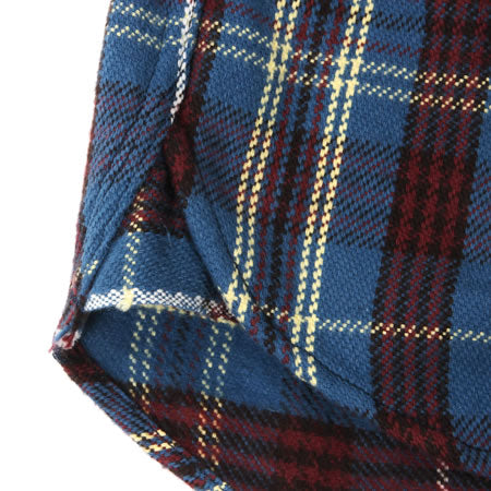 UES - 14.5oz Heavy Flannel Shirt - 502151_07 Blue