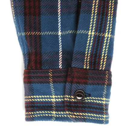 UES - 14.5oz Heavy Flannel Shirt - 502151_07 Blue