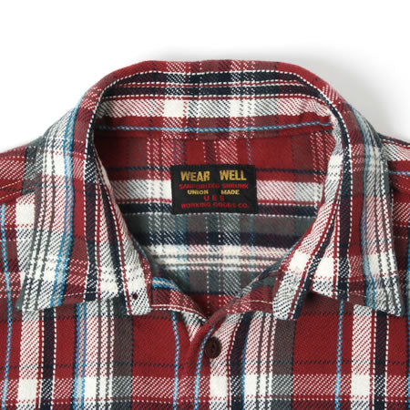 UES - 14.5oz Heavy Flannel Shirt - 502152_03 Red