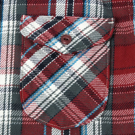 UES - 14.5oz Heavy Flannel Shirt - 502152_03 Red