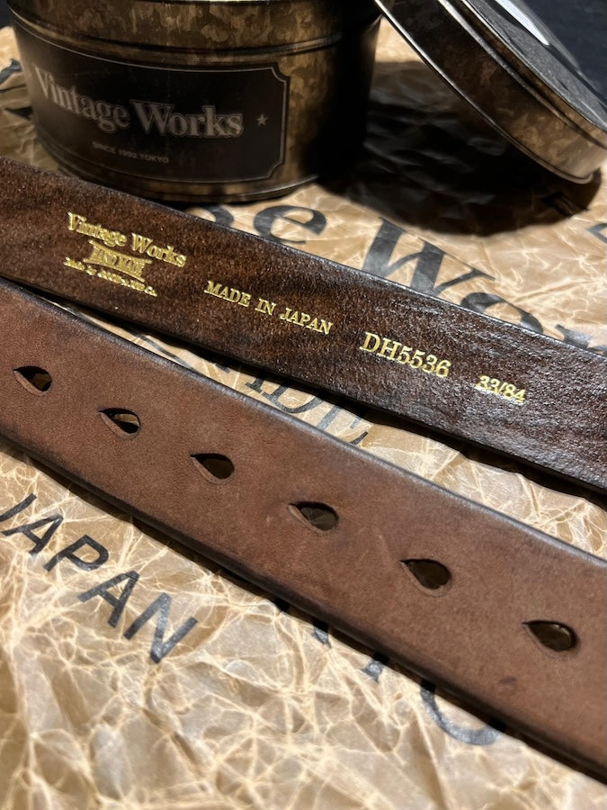 DH5536 Bronze - Handmade Belt - Brown Leather