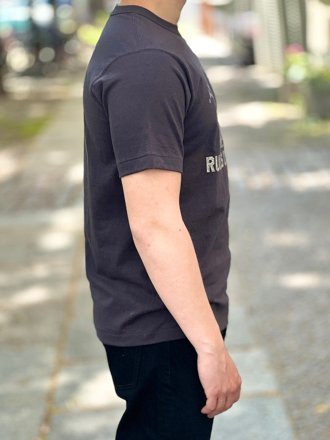 West Ride - “ RULES ON THE ROAD” - Heavyweight T-Shirt - Design by PSYCHO GRAFIX - Charcoal