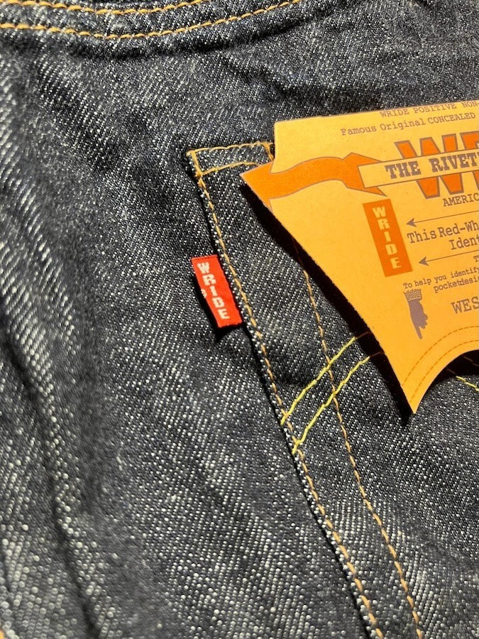 West Ride - 1958XX Jeans - 100% Memphis Cotton - 13.5oz Original Right Hand Selvedge Denim
