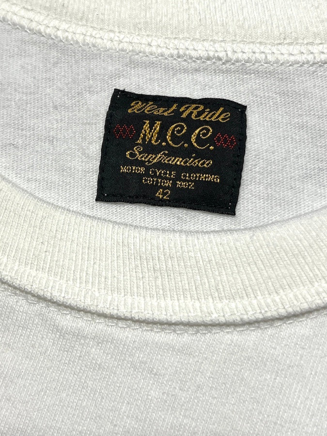 West Ride - “ THE CYCLEWEAR WESTRIDE & CO.” - Heavyweight T-Shirt - White