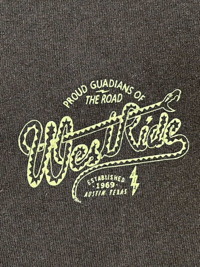 West Ride - “ WESTERN SNAKE ” - Heavyweight T-Shirt - Black