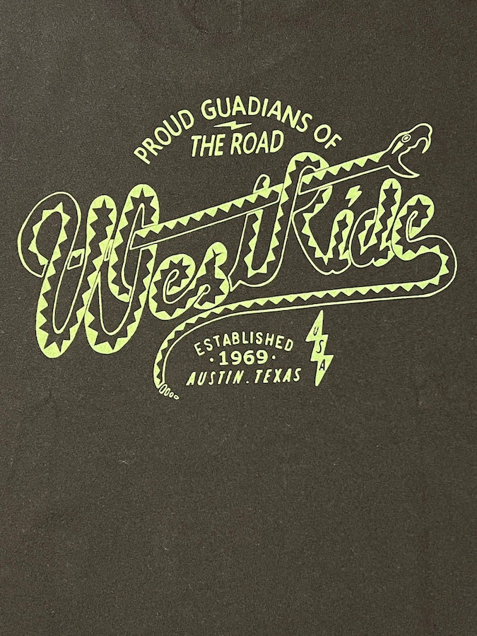 West Ride - “ WESTERN SNAKE ” - Heavyweight T-Shirt - Black