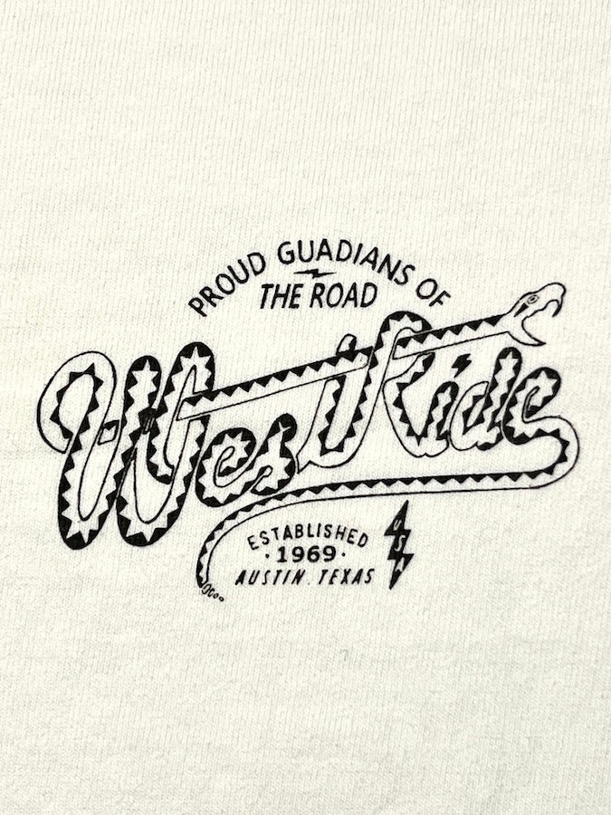 West Ride - “ WESTERN SNAKE ” - Heavyweight T-Shirt - White