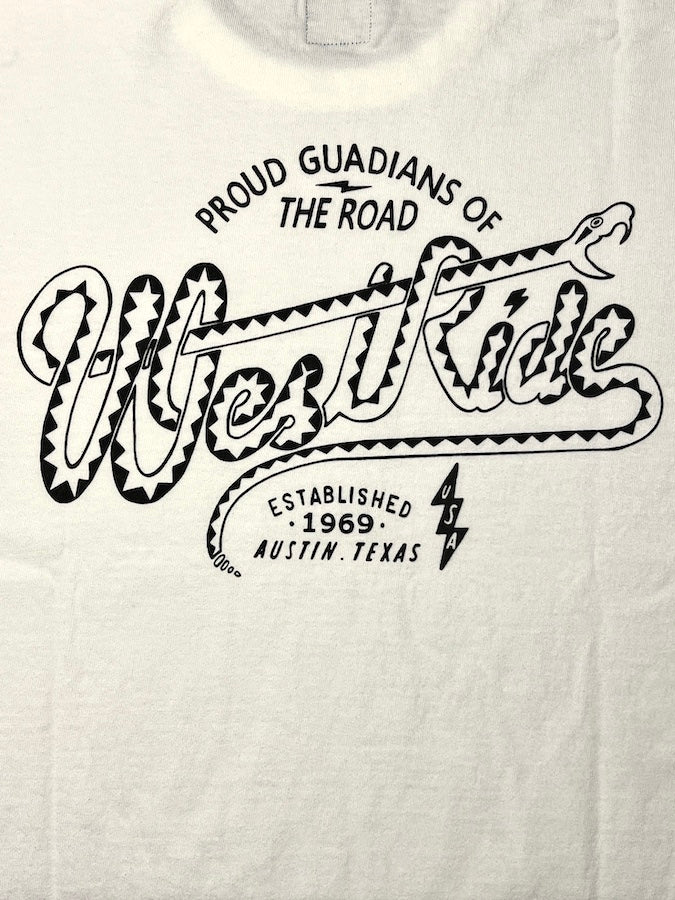 West Ride - “ WESTERN SNAKE ” - Heavyweight T-Shirt - White