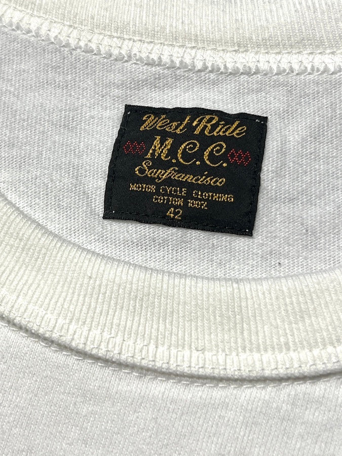 West Ride - “ WESTERN SNAKE ” - Heavyweight T-Shirt - White