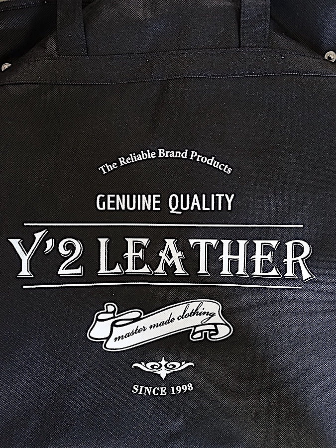 Y'2 LEATHER - LS-15 - ANILINE HORSE WORK JACKET - Black