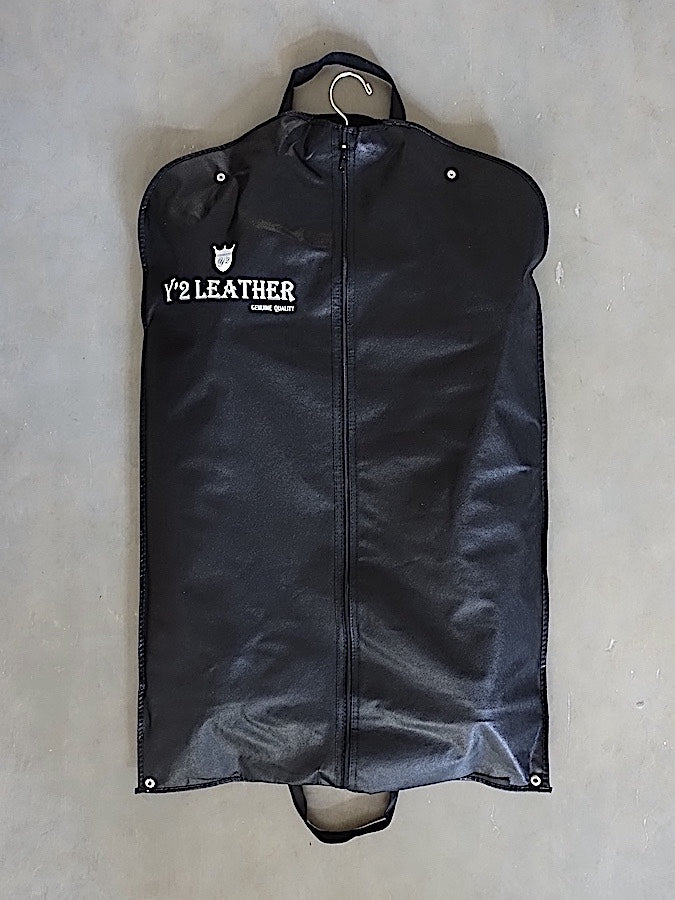 Y'2 LEATHER - LS-15 - ANILINE HORSE WORK JACKET - Black