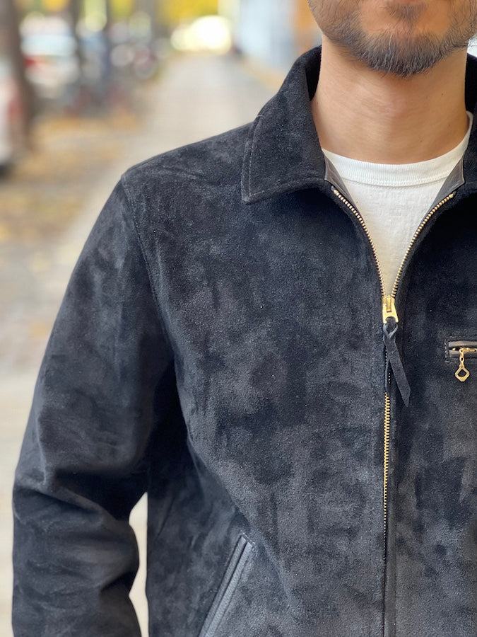 TR-65 - STEER SUEDE SINGLE RIDERS - Black