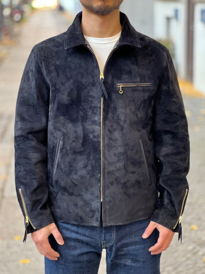 TR-65 - STEER SUEDE SINGLE RIDERS - Black