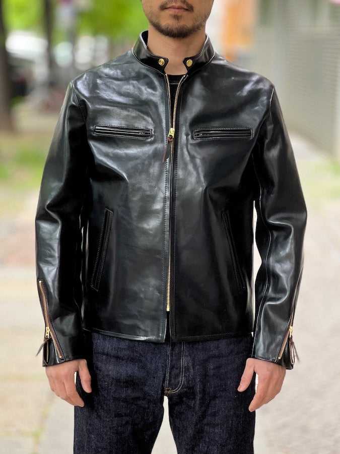 VINTAGE Horsehide Light - Single Riders Jacket - PR-64 - Black