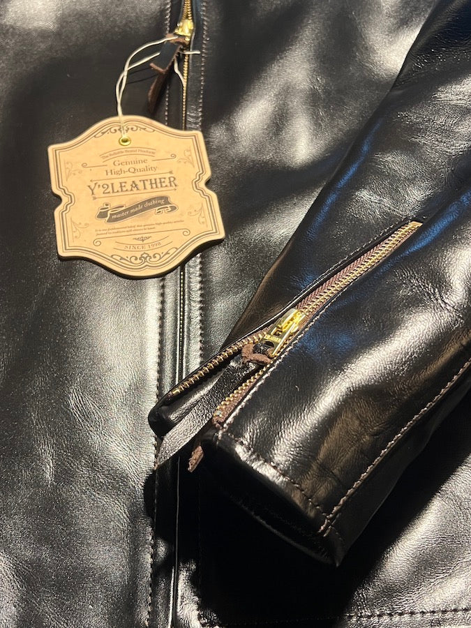 VINTAGE Horsehide Light - Single Riders Jacket - PR-64 - Black