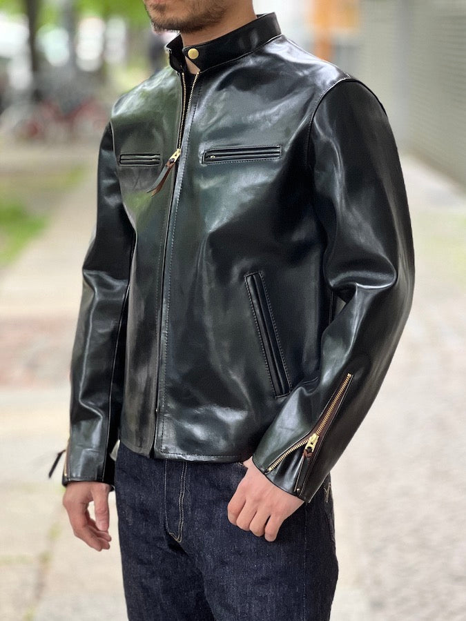 VINTAGE Horsehide Light - Single Riders Jacket - PR-64 - Black