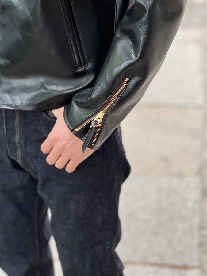 VINTAGE Horsehide Light - Single Riders Jacket - PR-64 - Black