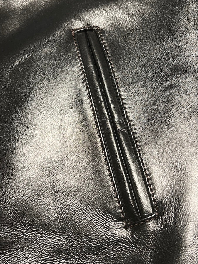 VINTAGE Horsehide Light - Single Riders Jacket - PR-65 - Black