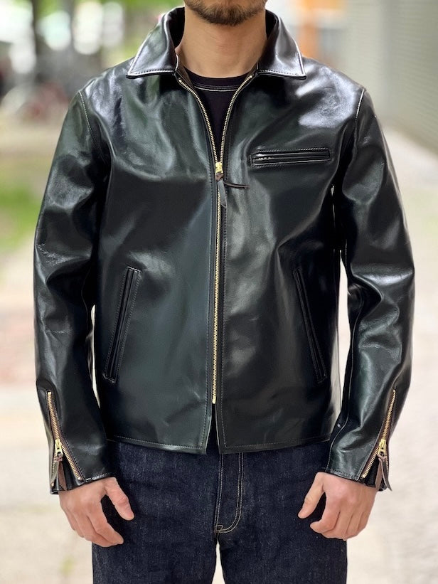 VINTAGE Horsehide Light - Single Riders Jacket - PR-65 - Black