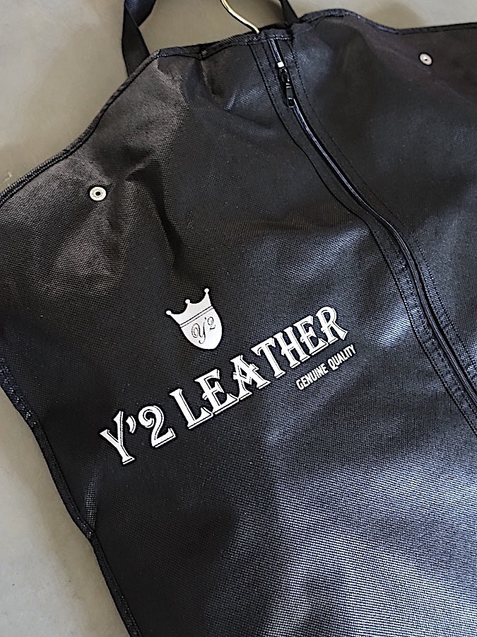 Y'2 LEATHER - Steer Oil Leather - WESTERN SHIRT - SS-013 - Black