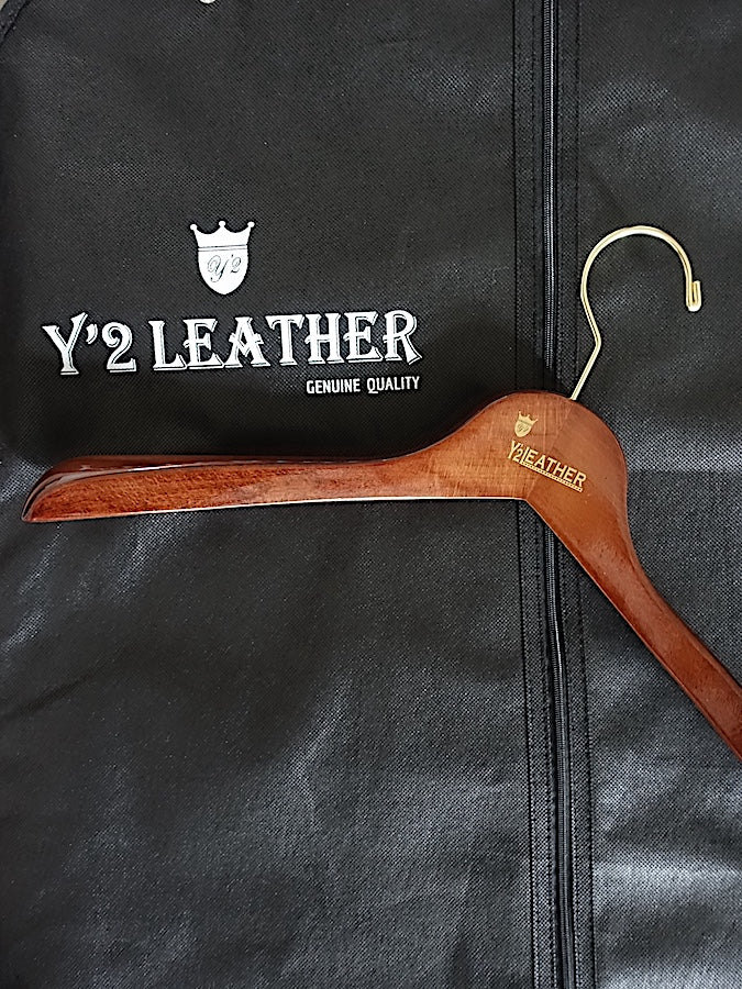 Y'2 LEATHER - Steer Oil Leather - WESTERN SHIRT - SS-013 - Black