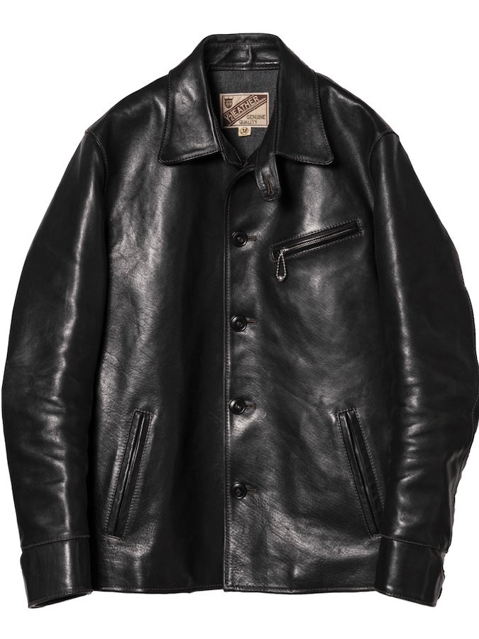 Y'2 LEATHER - ECO Horsehide CAR COAT - EC-77 - Black