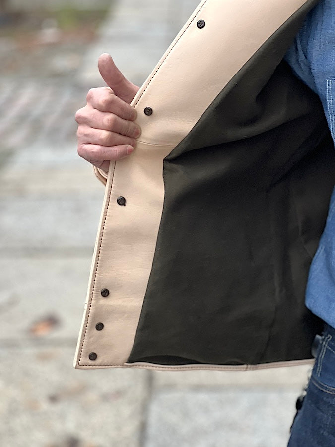 Y'2 LEATHER - EB-143 - SADDLE HORSE COSSACK JACKET - Natural