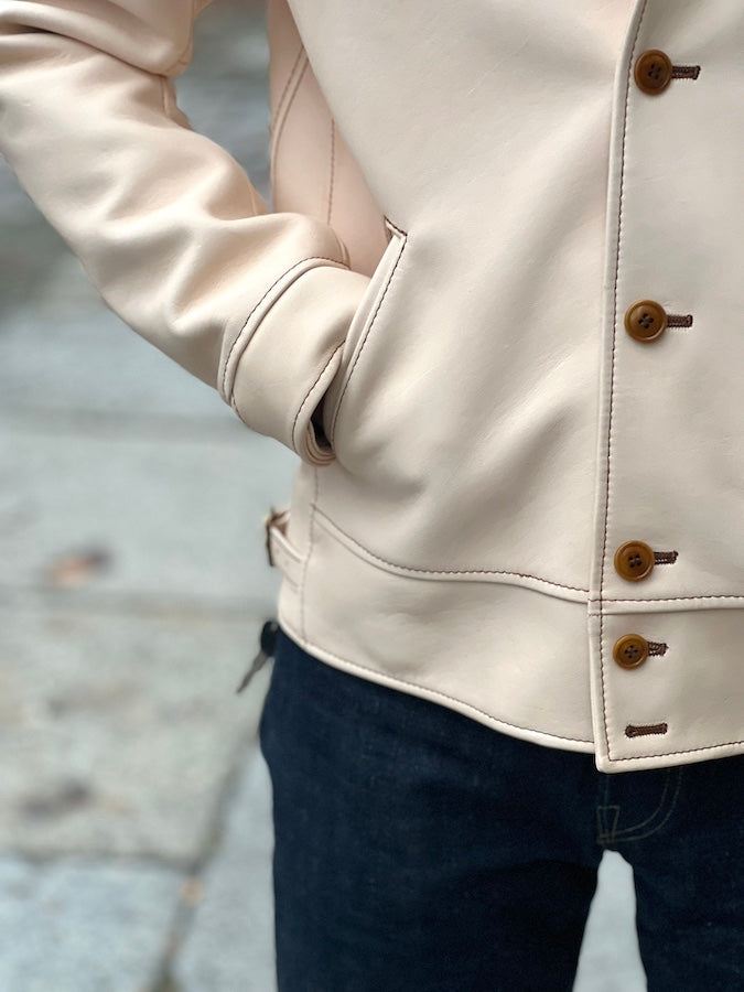 Y'2 LEATHER - EB-143 - SADDLE HORSE COSSACK JACKET - Natural