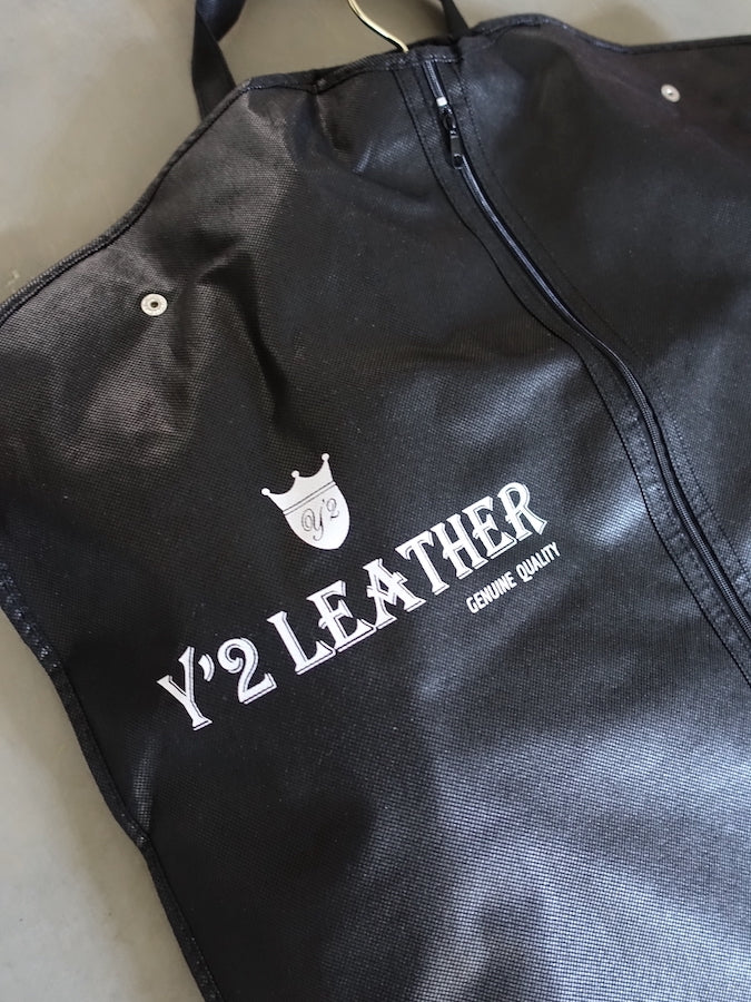 Y'2 LEATHER - COLOMER MOUTON - Type B-6 - Lampskin x Horsehide Jacket - Black