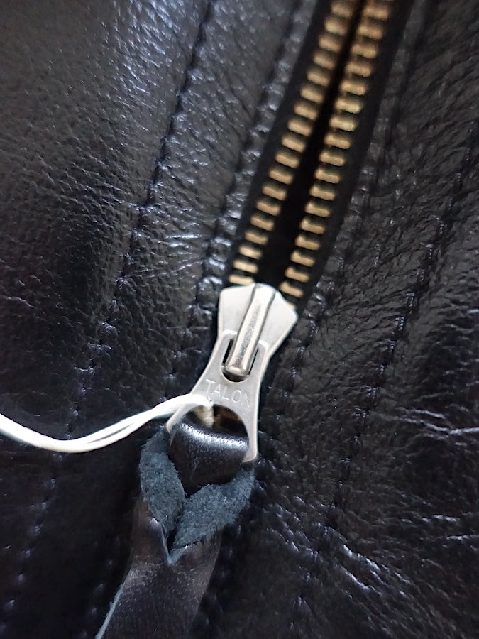 Y'2 LEATHER - COLOMER MOUTON - Type B-6 - Lampskin x Horsehide Jacket - Black