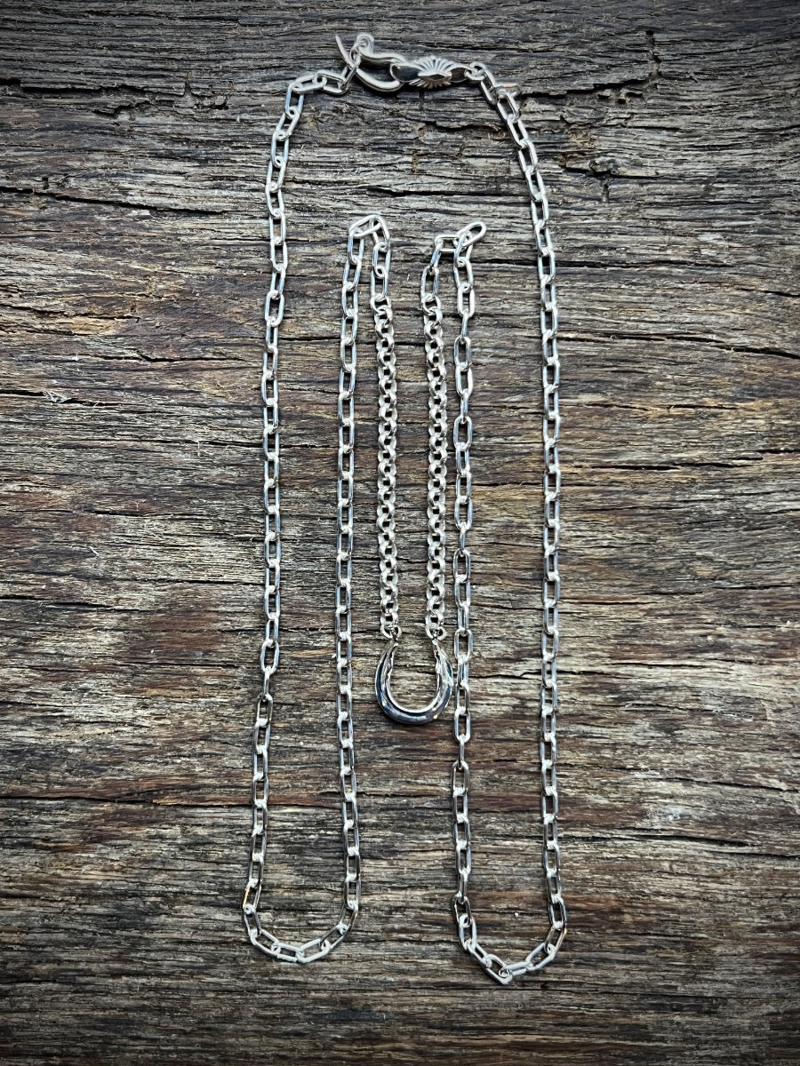 YUSUKE KOSAKA WORKS "BRILLIANCE" SILVER 70cm NECKLACE