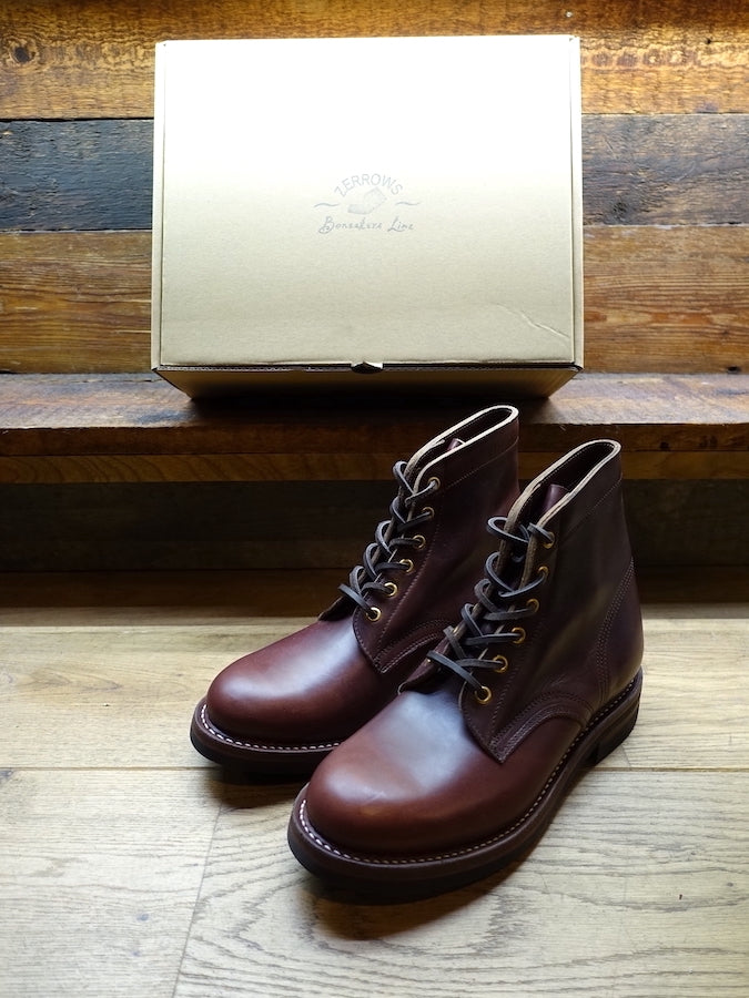 ZERROWS - BONEAKERS LINE - SW6 Boots - Timber HORWEEN CHROMEXCEL Leather - 6 inch Height