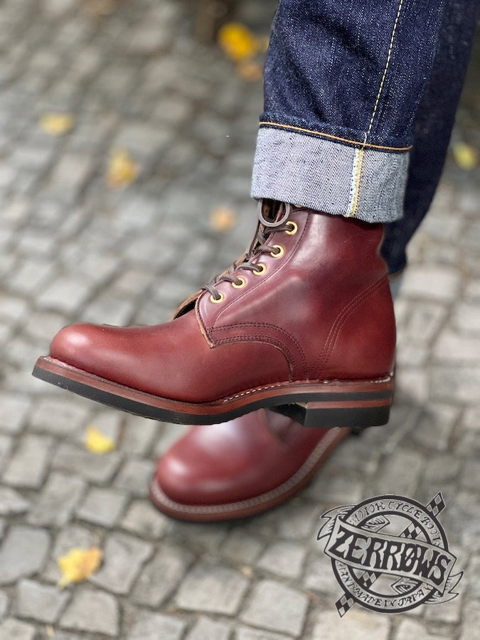 ZERROWS - BONEAKERS LINE - SW6 Boots - Timber HORWEEN CHROMEXCEL Leather - 6 inch Height